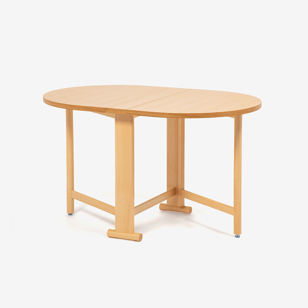 秋田木工 ティーテーブル T-110 ナラ材 ブナ材 ウォールナット 美品丸450×高さ680