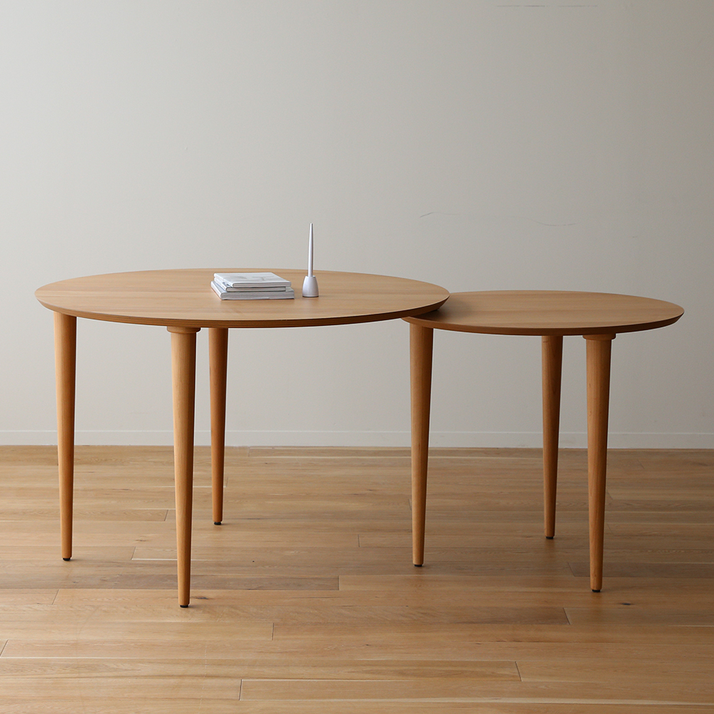 ダイニングテーブル「バルーン」2連伸長式 ホワイトオーク材 | 大塚家具 オンラインショップ