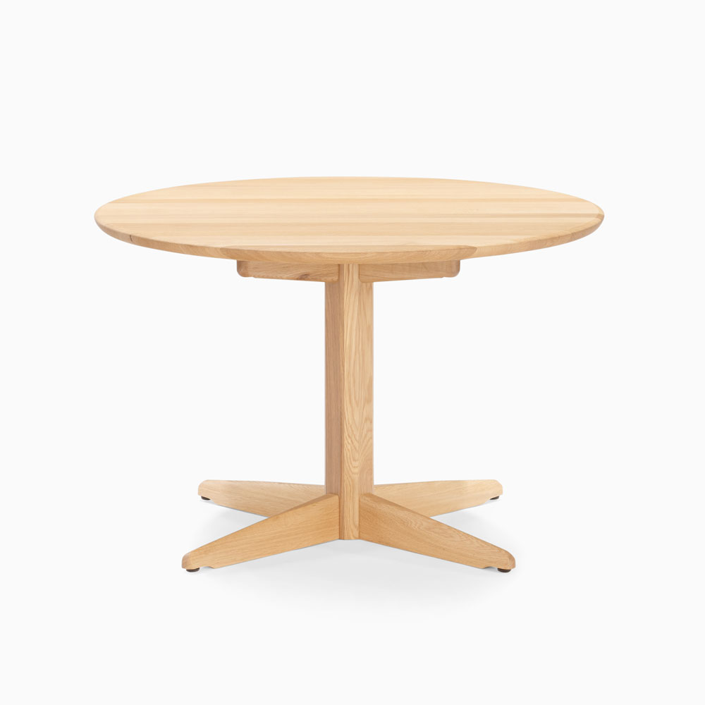 ダイニングテーブル「フォルム2 OIT-MA36 WO」円形 直径110cm レッドオーク材ホワイトオーク色　ウレタン塗装 | 大塚家具  オンラインショップ