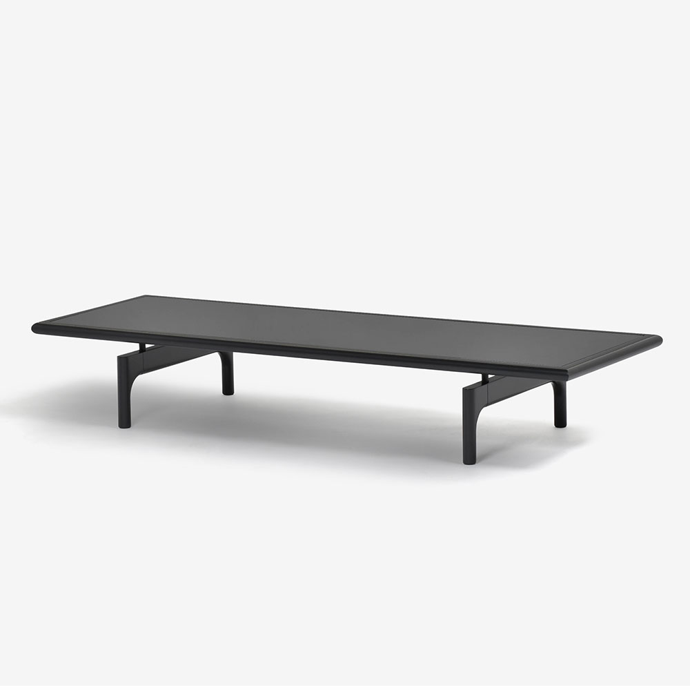 ROLF BENZ（ロルフベンツ）センターテーブル「901-313」幅126cm 天板:ガラスブラック色 フレーム:ビーチ材ブラック色 | 大塚家具  オンラインショップ