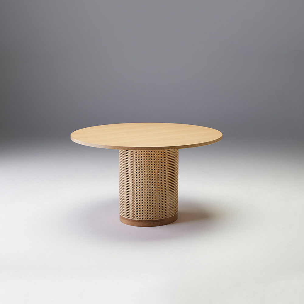 秋田木工 木製 ラウンドテーブル 円卓 円型 大型 ダイニングテーブル ...