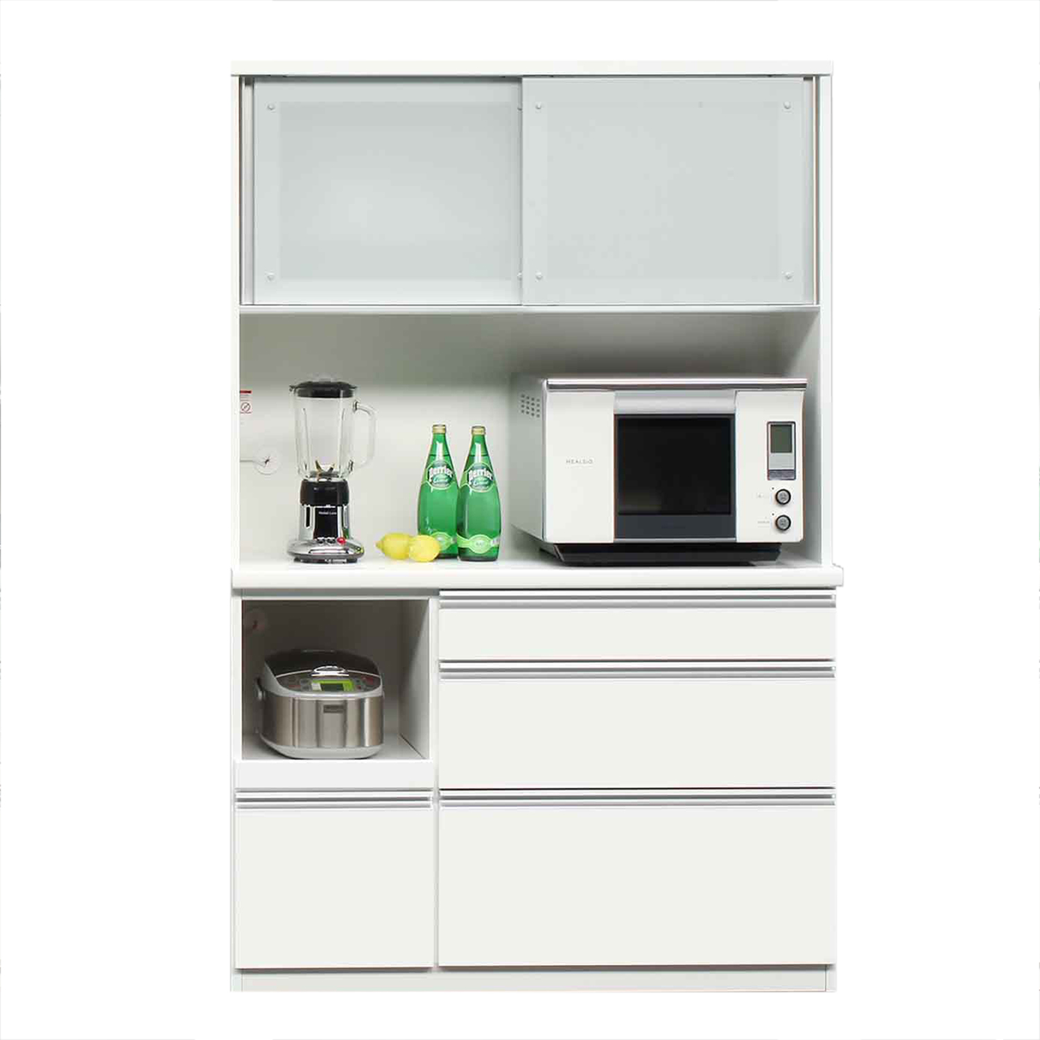 IDC大塚家具 食器棚（オープンボード） メッカ1200ホワイト - 食器