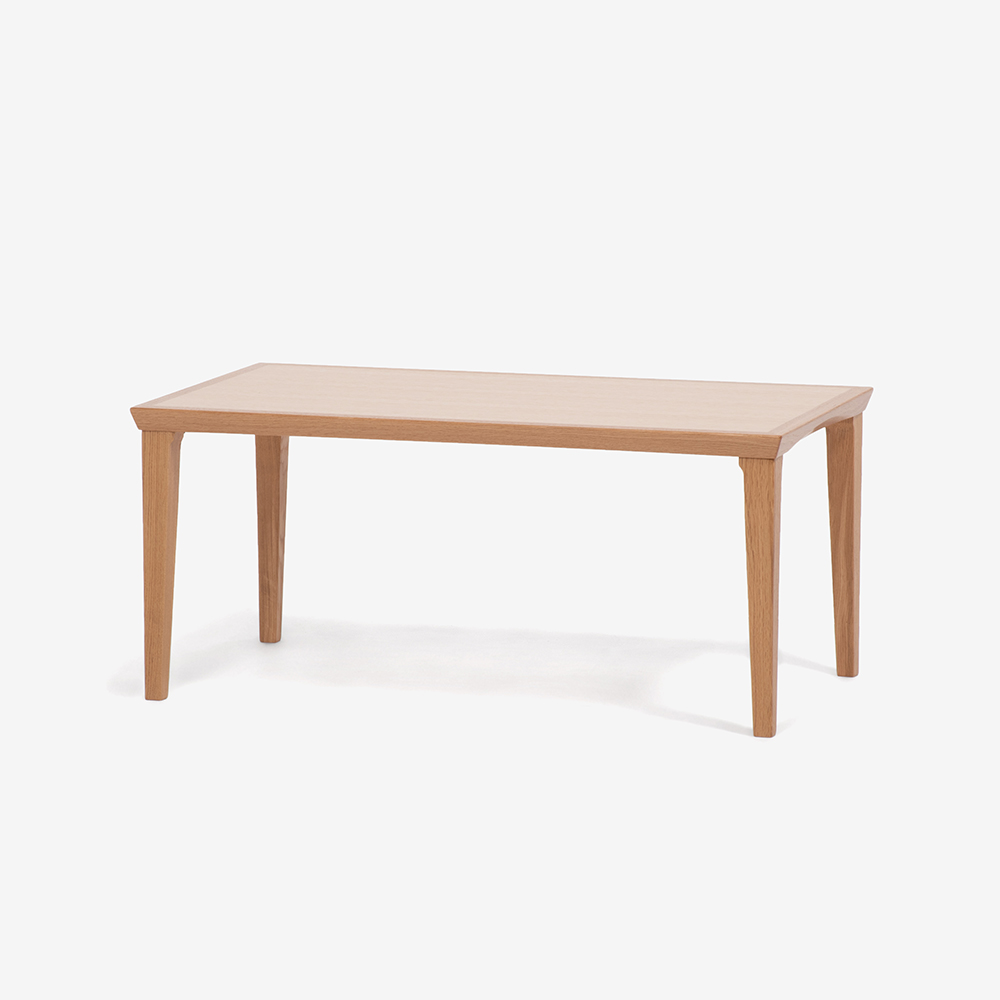 秋田木工 センターテーブル「N-LT005」ナラ材 ホワイトオーク色 全2