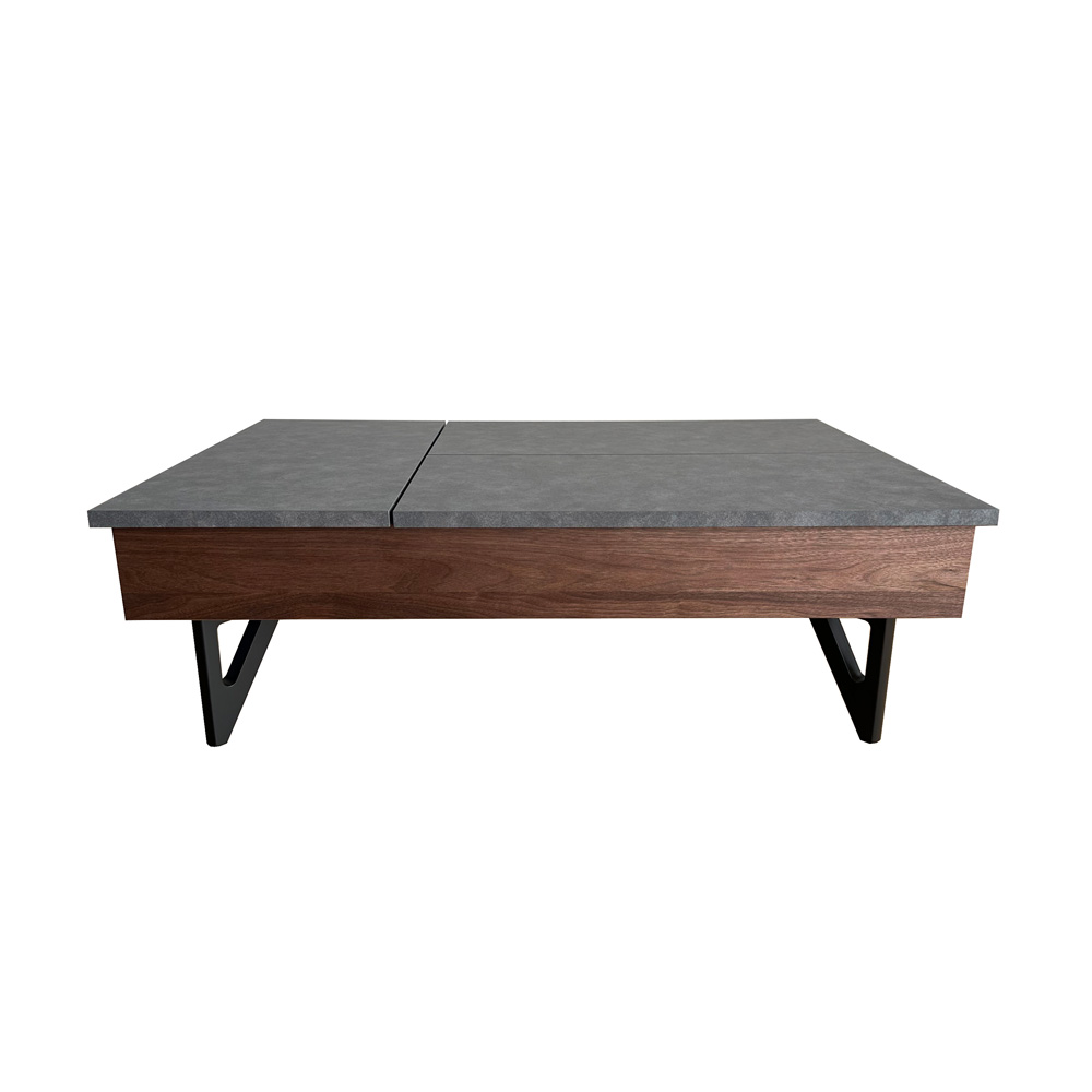 リビングテーブル「ネーベル」ムラミダークグレー色（MDG色）木脚