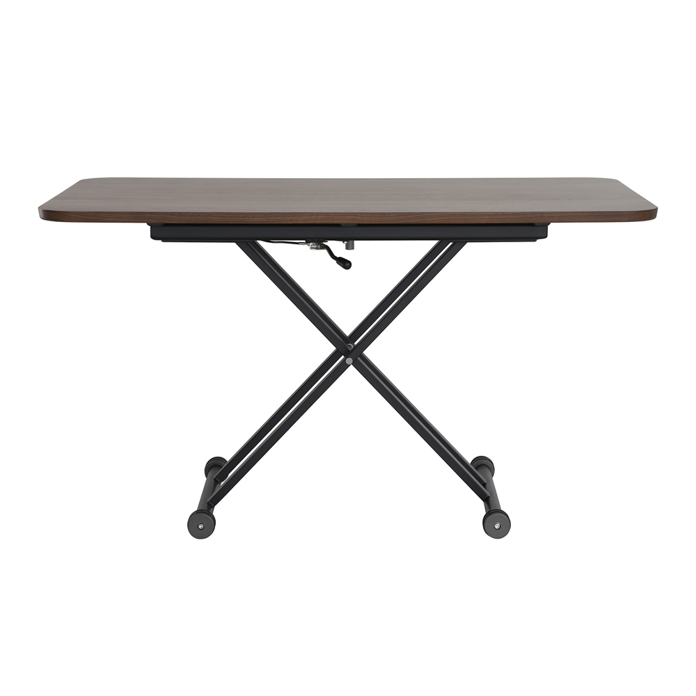 昇降式ダイニングテーブル「OXLF」幅120cm 天板ウォールナット材 LWNライトウォールナット色 脚部全2色【フェア対象品 5%OFF】
