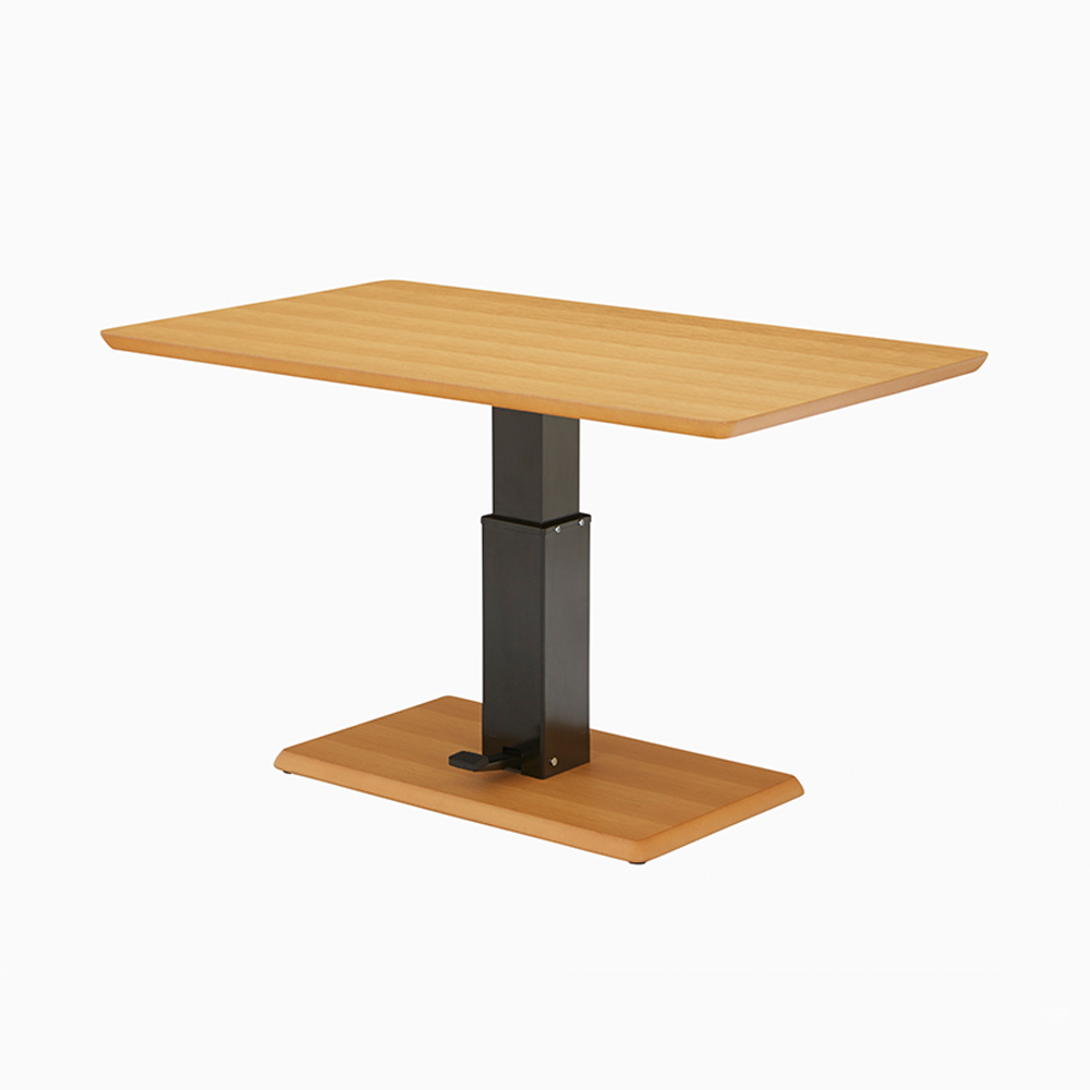 昇降式テーブル「フィット Cタイプ(長方形) ハイタイプ」幅120ｘ高さ55〜71cm 全5色