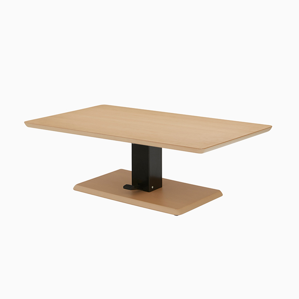 昇降式テーブル「フィット Cタイプ(長方形)  ロータイプ」幅120ｘ高さ42〜54cm 全5色