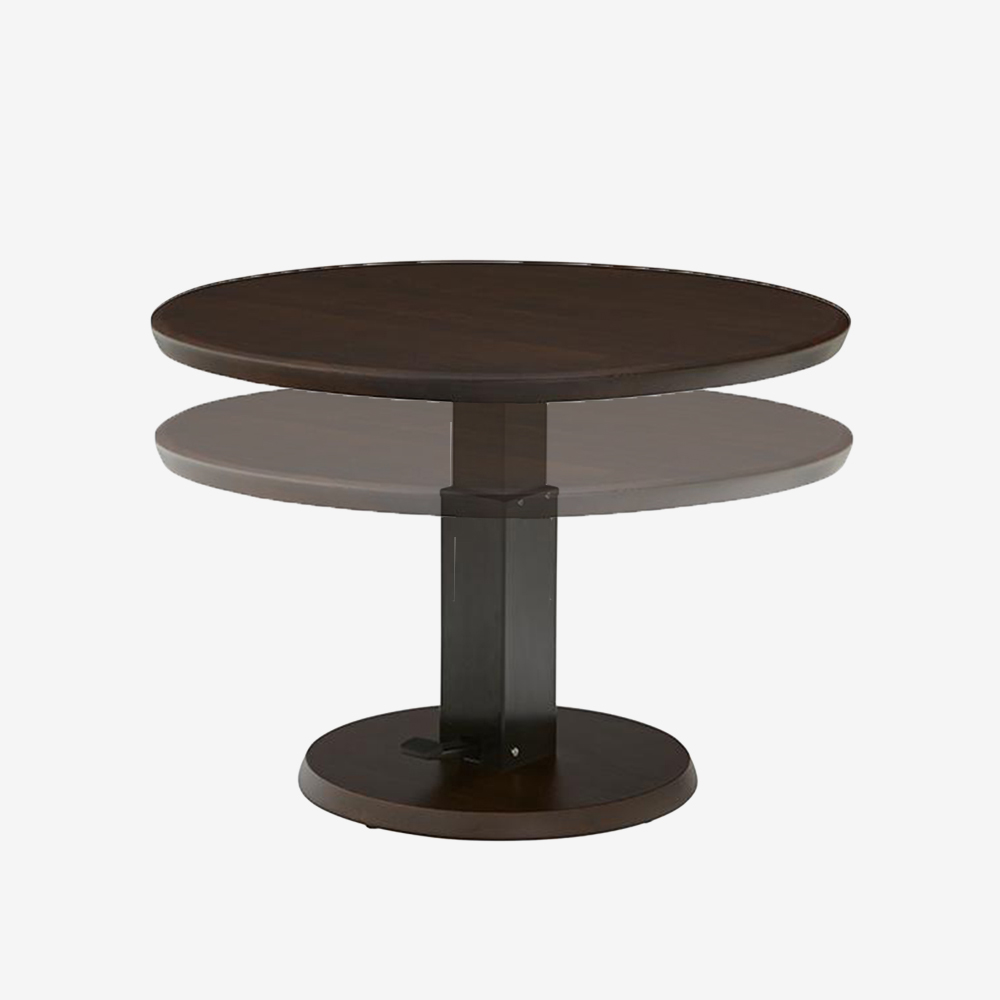 昇降式テーブル「フィット Ｄタイプ(丸型) ハイタイプ」円形 直径100ｘ高さ55〜71cm  全5色