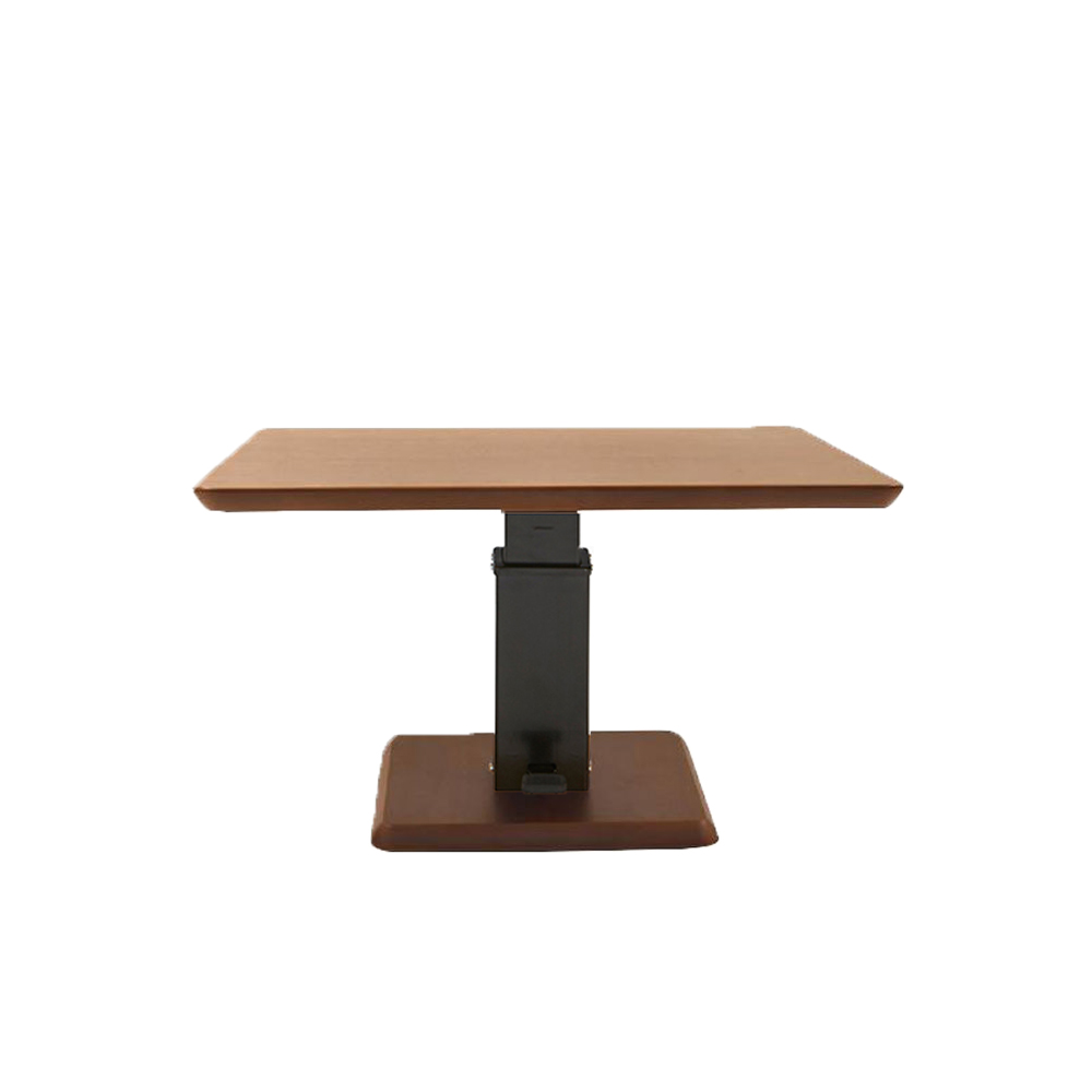 昇降式テーブル「フィット Eタイプ(正方形) ロータイプ」幅102ｘ高さ42〜54cm 全5色