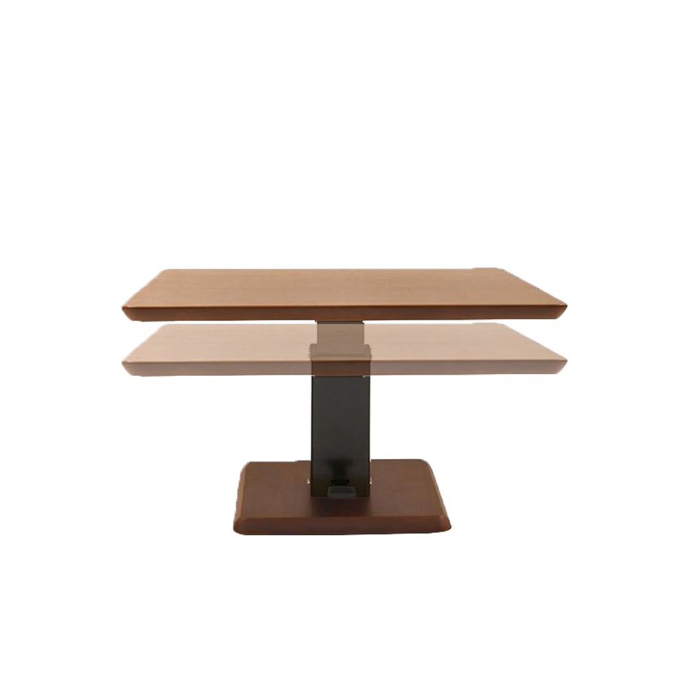 昇降式テーブル「フィット Eタイプ(正方形) ロータイプ」幅800ｘ高さ42〜54cm 全5色