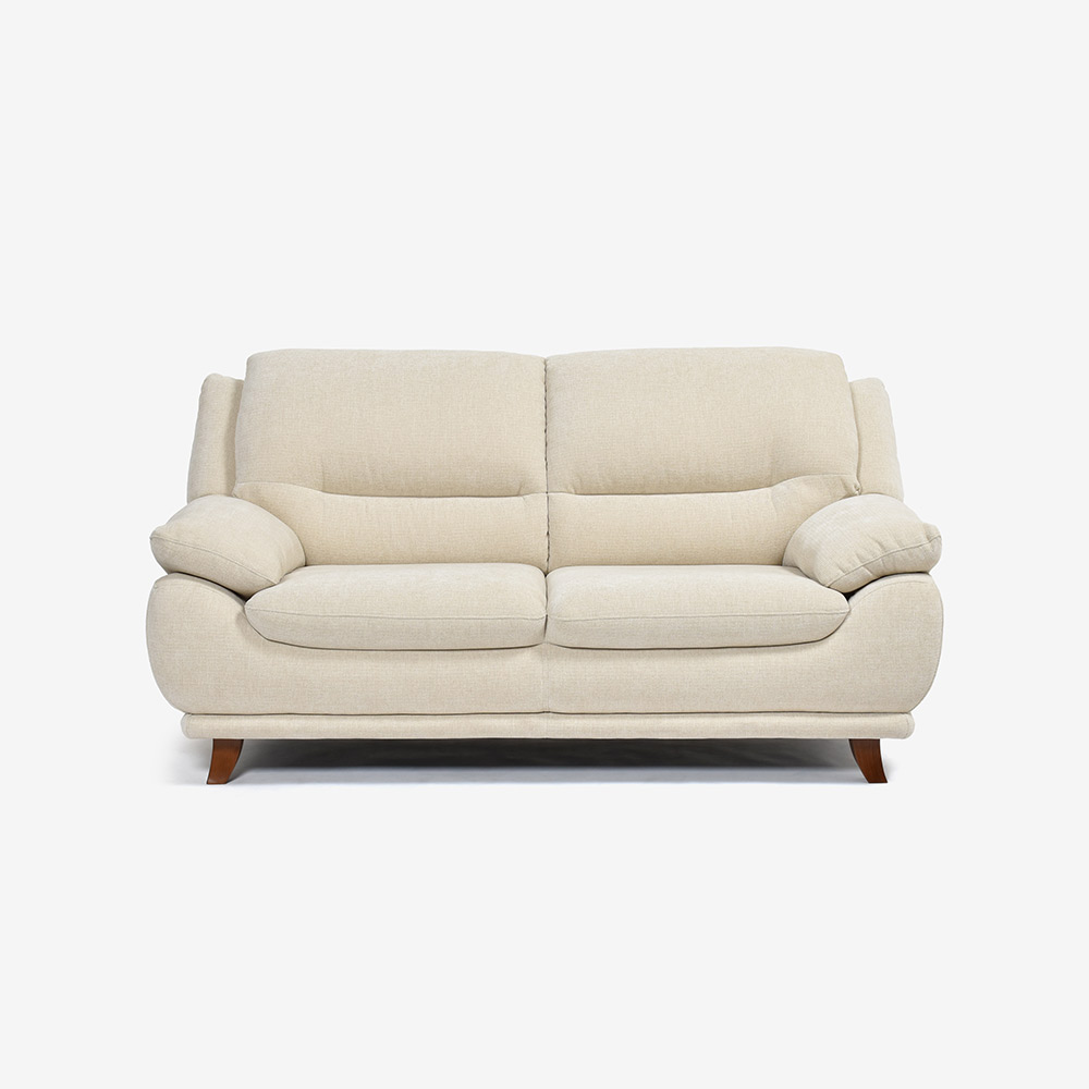 ソファ 2.5人掛け「オースチンKD」幅187cm 布#NDO 09 ベージュ色 脚全6種類【お手入れキットの特典付き】