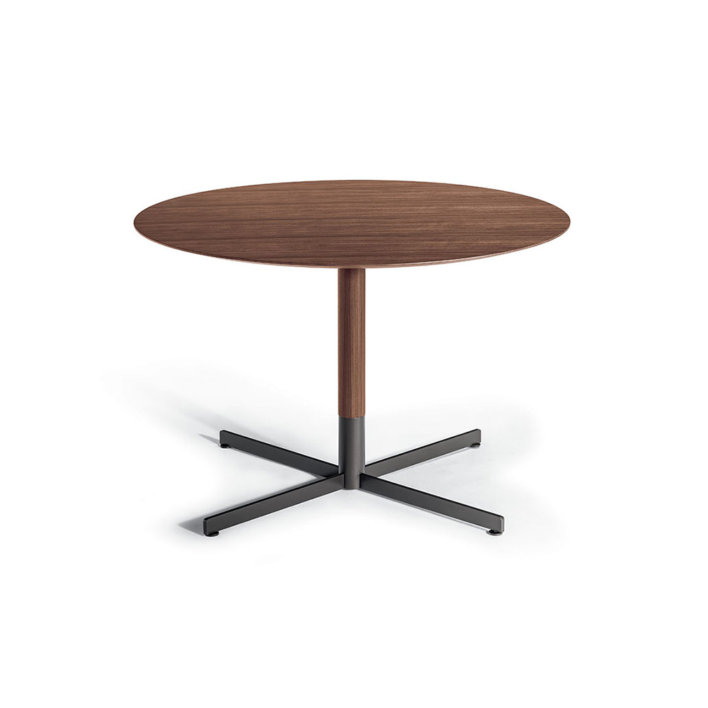 PoltronaFrau(ポルトローナ・フラウ)ビストロテーブル「ボブ」丸80x高さ62cm ウォールナット材