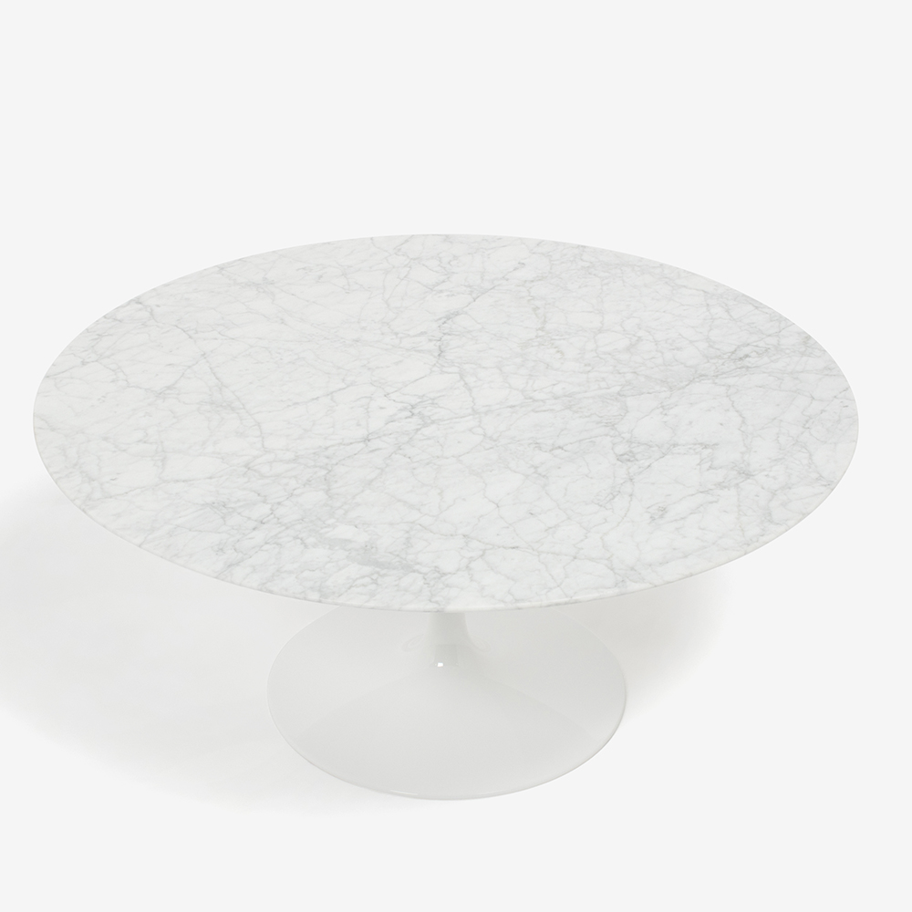 センターテーブル「IM7040」天然石 ホワイトカラーラ