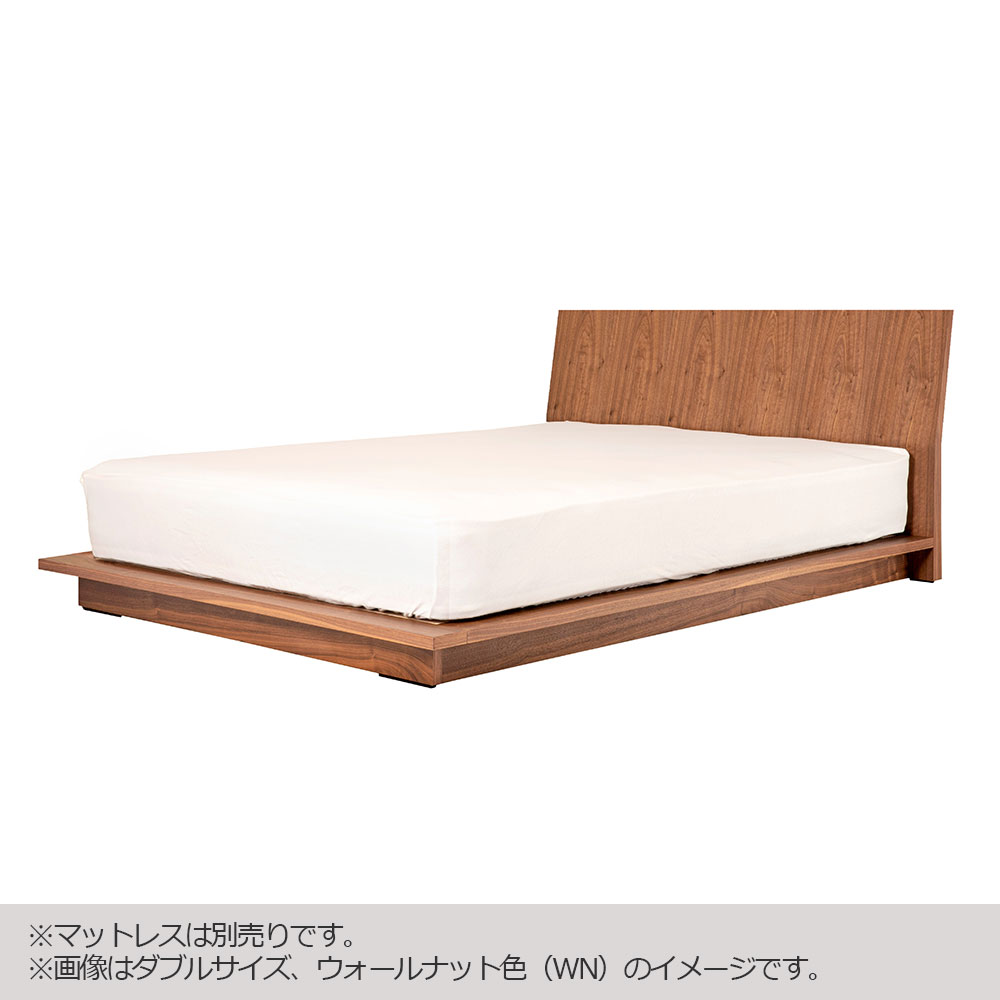 木製ベッドフレーム オーク材突板 ダブル