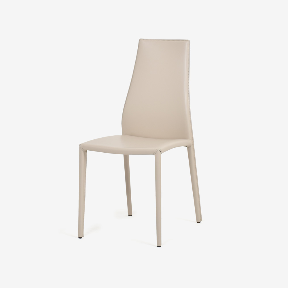 Calligaris(カリガリス)ダイニングチェア「Aida CS1484」革ベージュ色