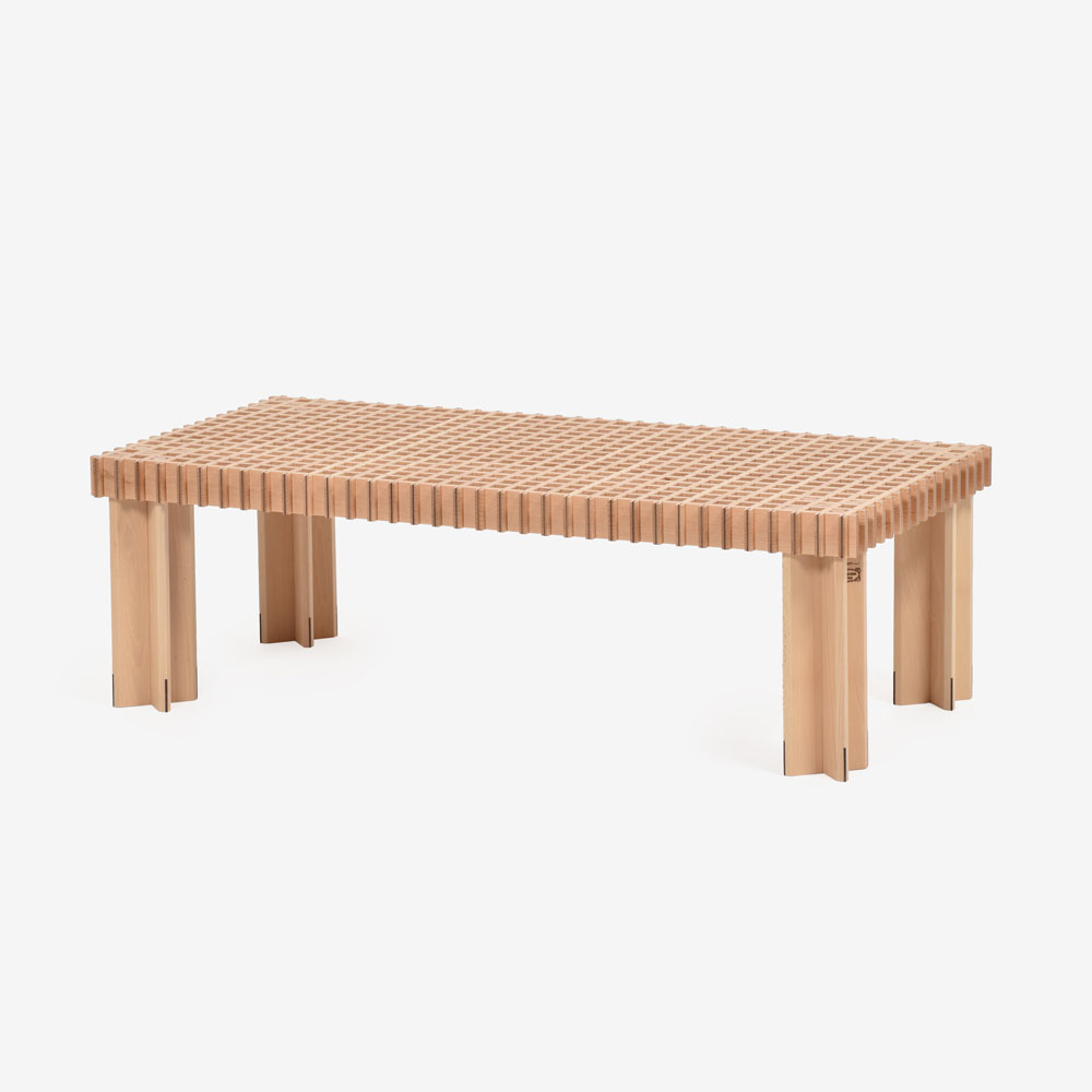 PoltronaFrau(ポルトローナ・フラウ)センターテーブル「キョウト」幅102cm 奥行50cm ビーチ材