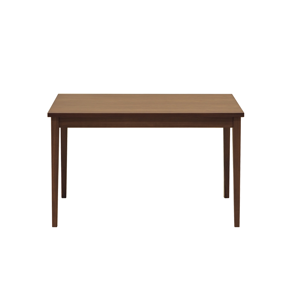 伸長式ダイニングテーブル「フラン」幅120-156cm ウォールナット材ウォールナット色