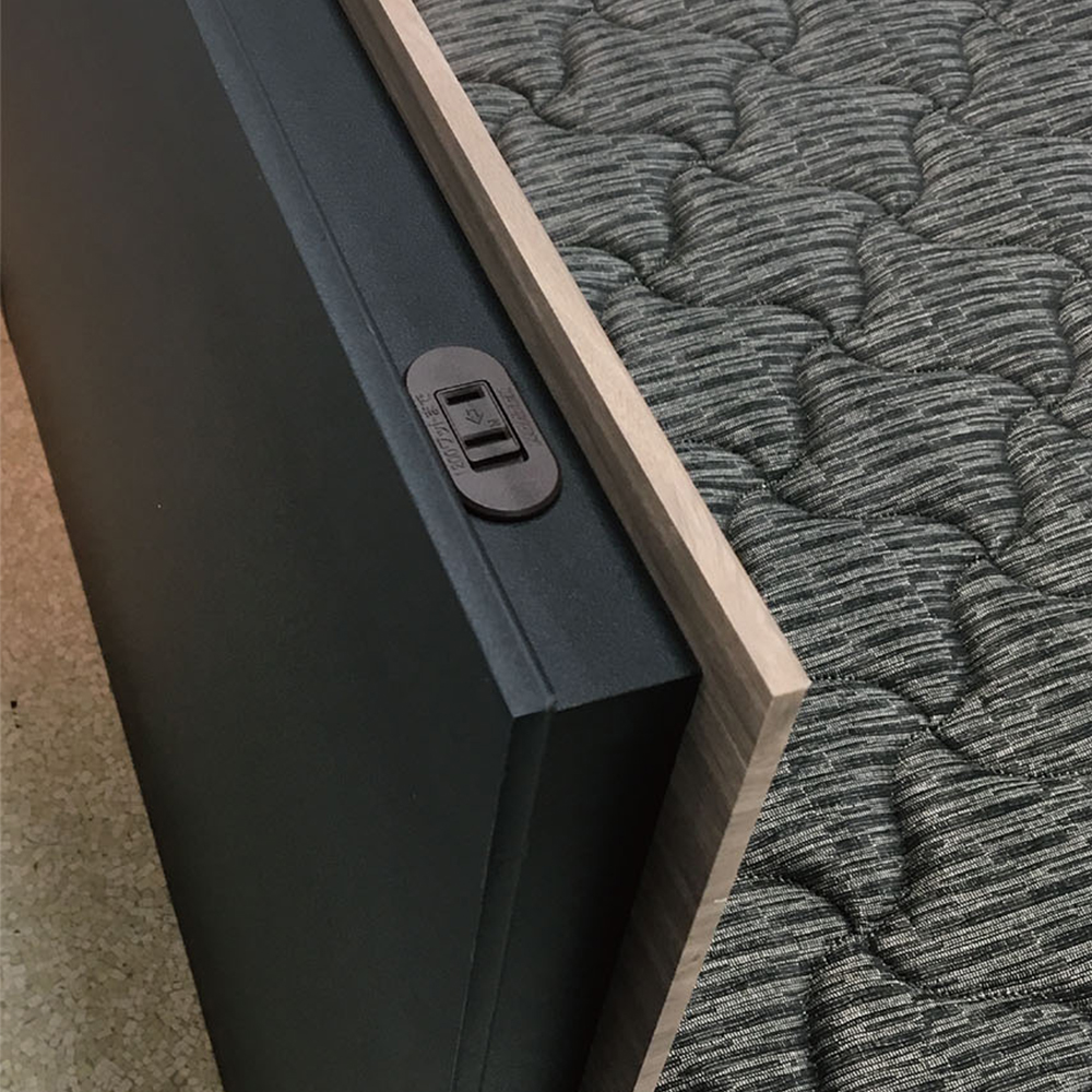 FranceBed（フランスベッド）ベッドフレーム「BG-002 DR」引出しタイプ すのこ床板  コンセント付き ウォールナット色