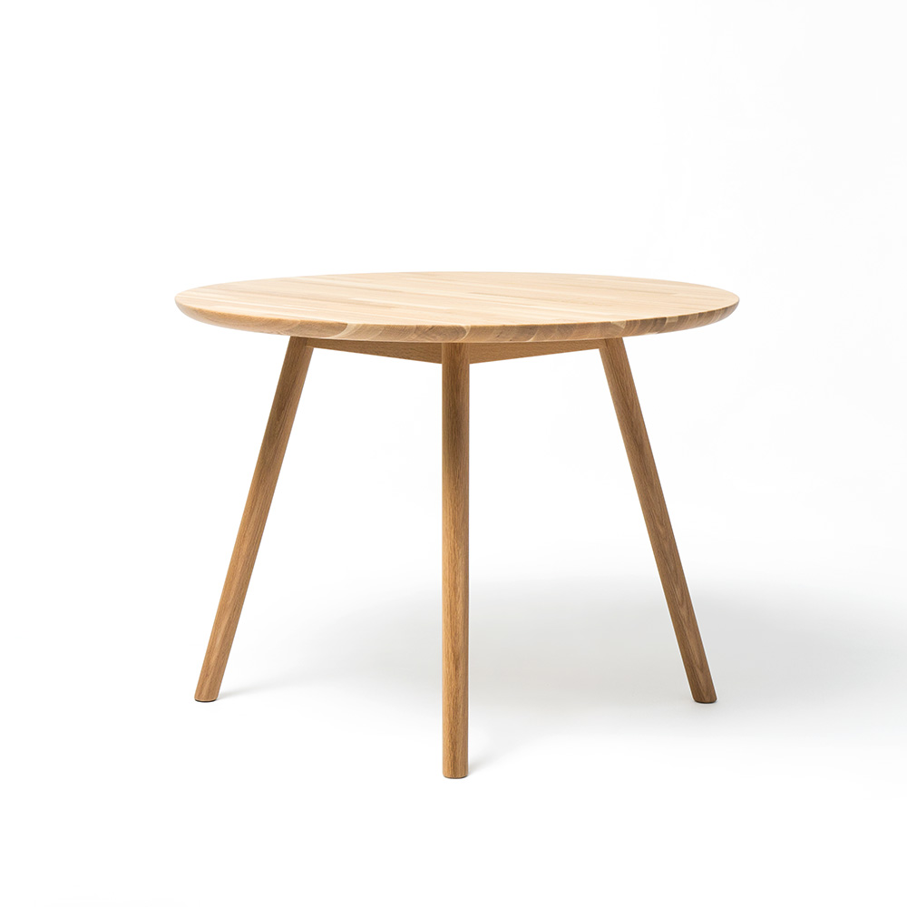 匠工芸 ダイニングテーブル「yamanami(ヤマナミ)YT2」円形 オーク材 全2サイズ【受注生産品】