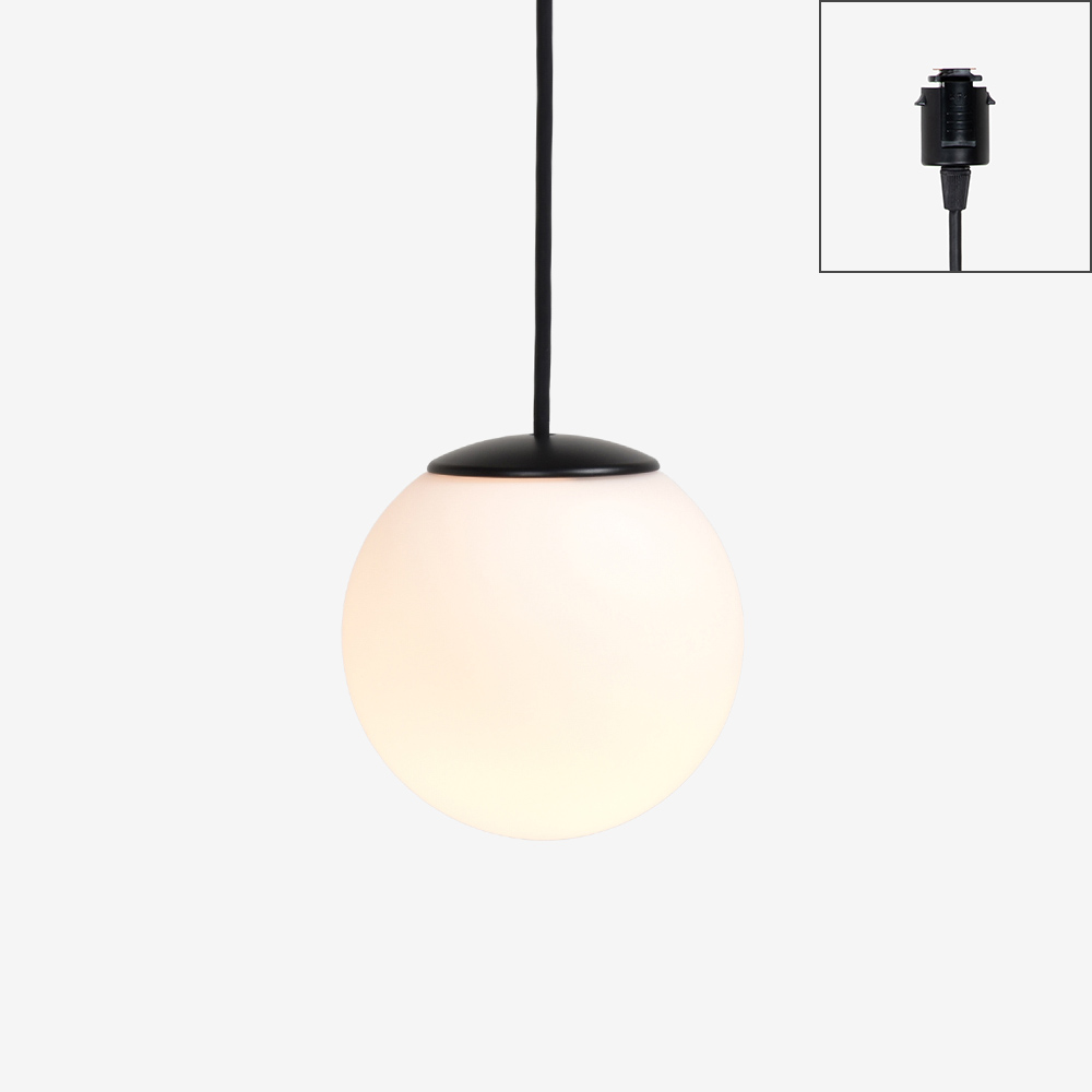 ペンダント「SUMICA グレープ SAP-010-1BW」直径15cm ランプ別売【ダクトレール取付専用】【受注生産品】