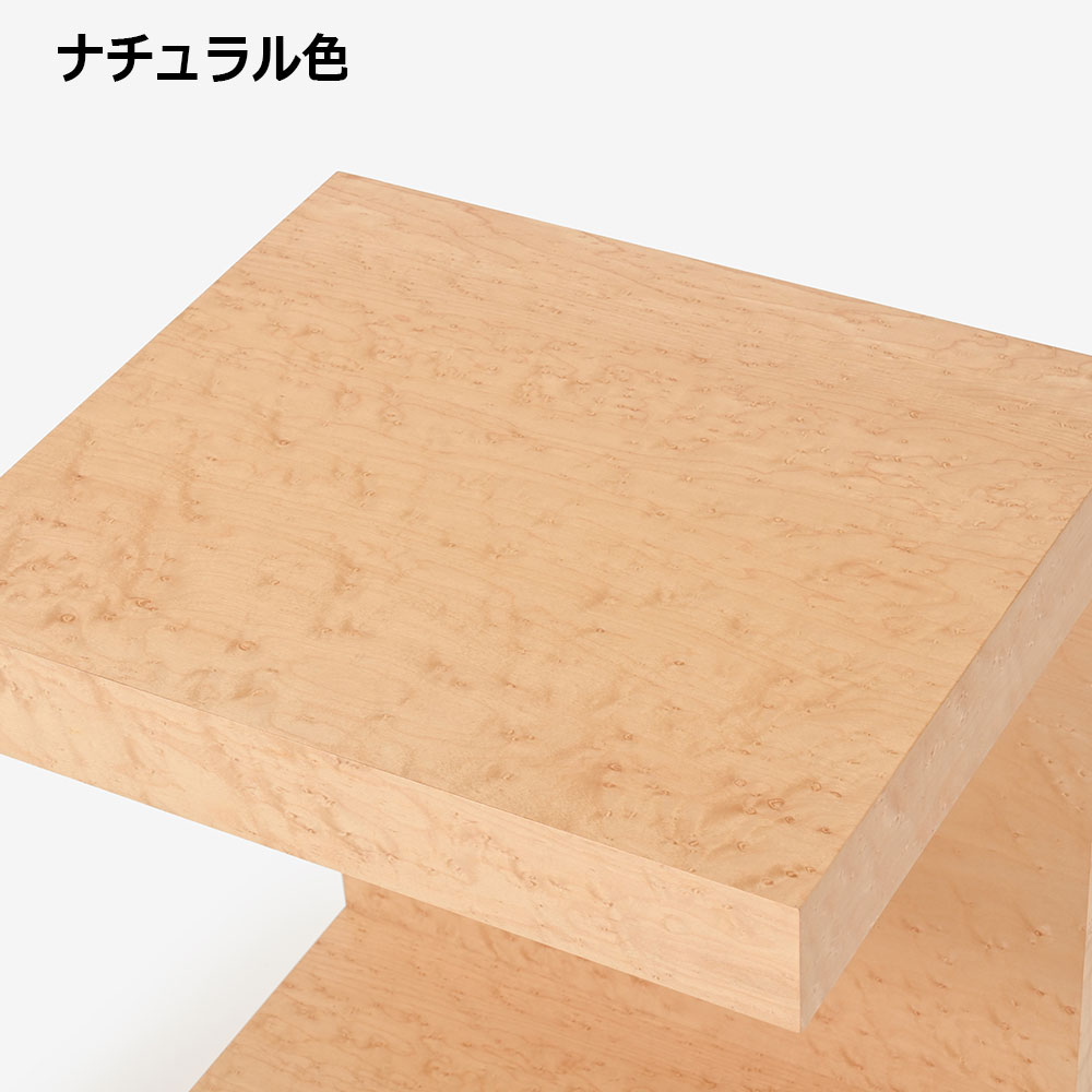ナイトテーブル「Nスプレンダーオーブ」バーズアイメープル 全2色【受注生産品】