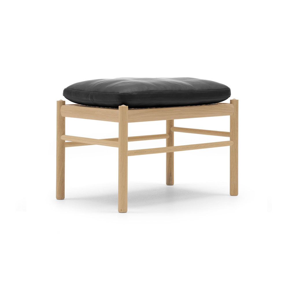 カール・ハンセン&サン スツール「OW149F Colonial footstool」オーク材オイル仕上げ 革全2色【受注生産品】【お手入れキットの特典付き】