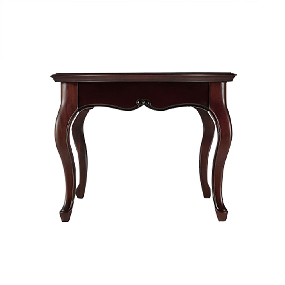 センターテーブル「フルール110 DM」幅110cm マホガニー材ダークブラウン色