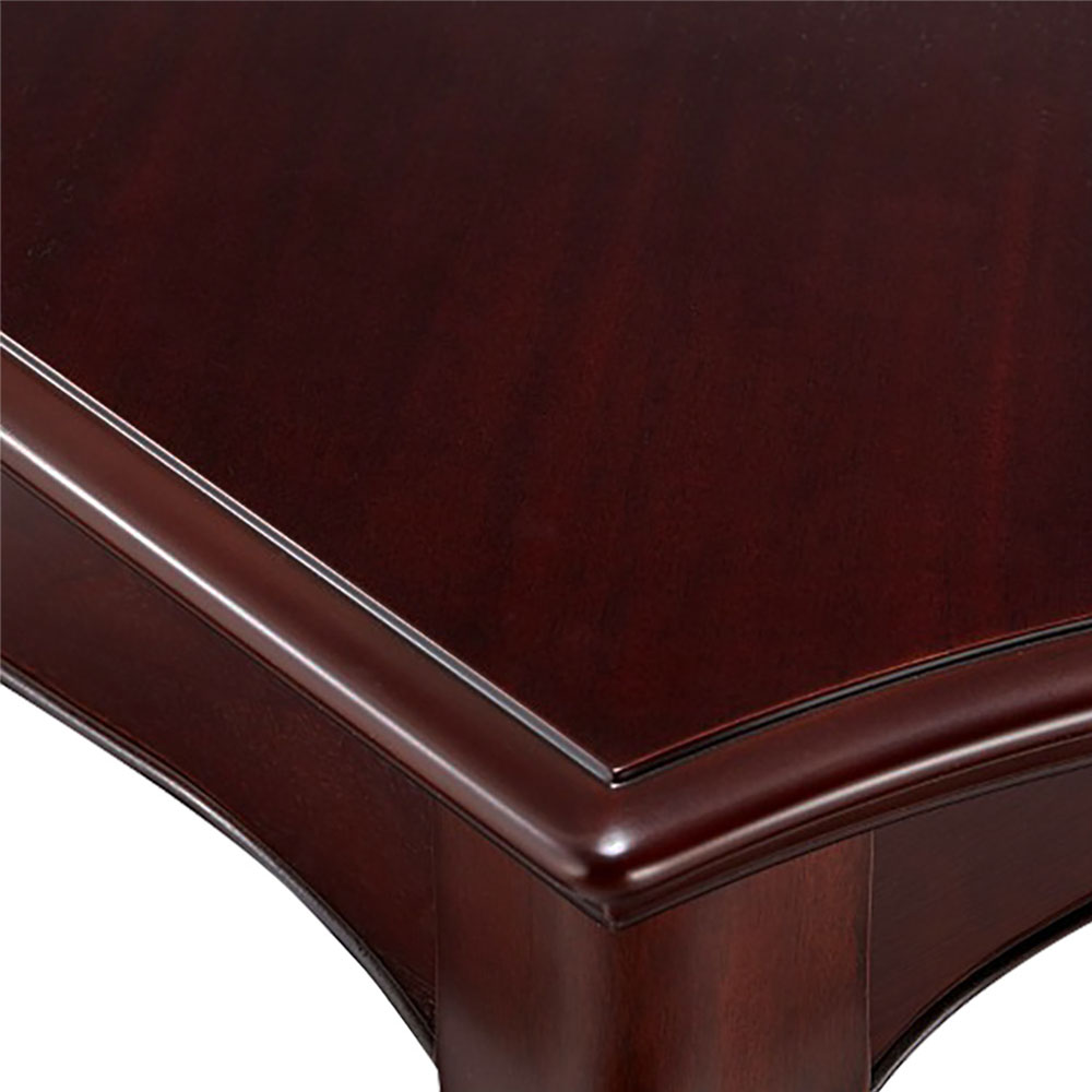 センターテーブル「フルール110 DM」幅110cm マホガニー材ダークブラウン色