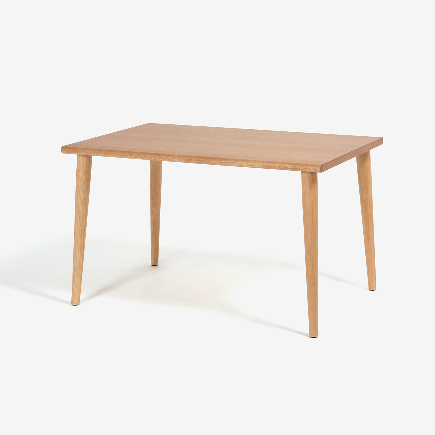 ダイニングテーブル「ユノ3」幅80cm レッドオーク材 ホワイトオーク色