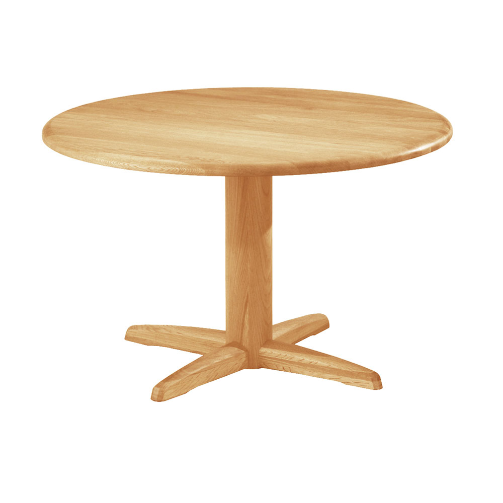 ダイニングテーブル「YUME2」円形 直径110cm オーク材NR色