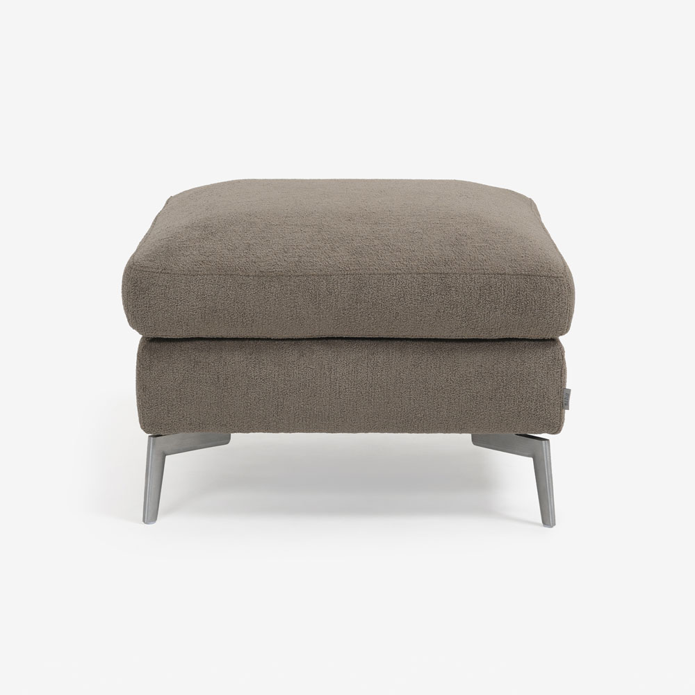 erba(エルバイタリア)オットマン「ベラビスタ」布グレージュ色 FAVOLA403