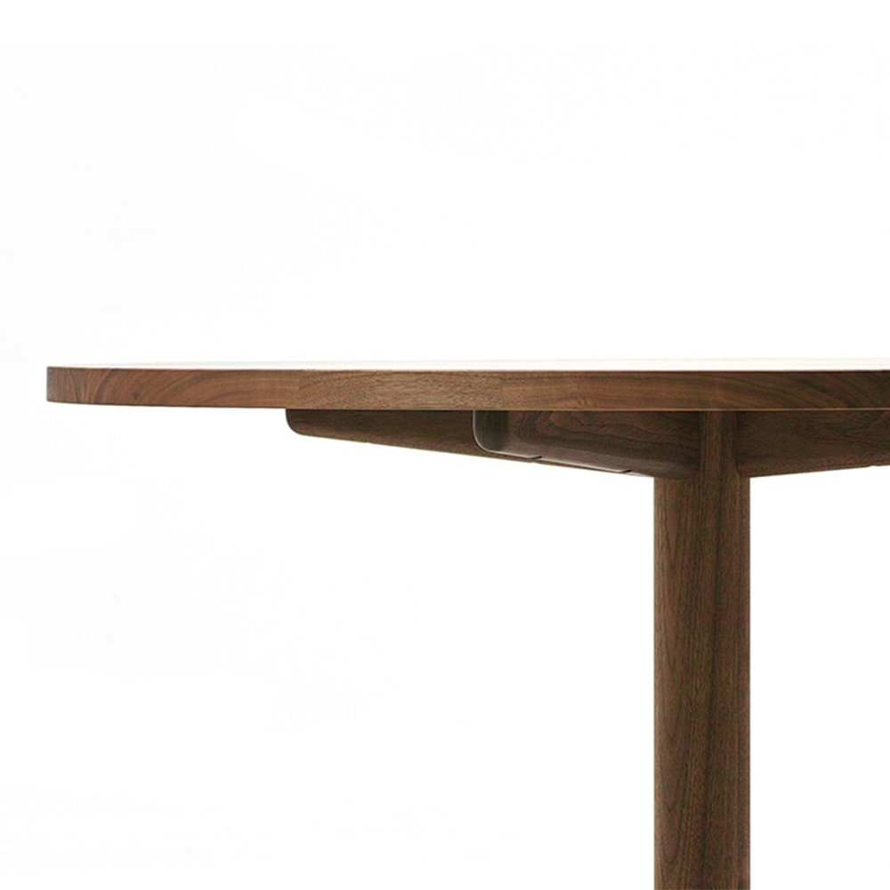 MASTERWAL（マスターウォール）ダイニングテーブル「YU UT4  UT4-095-WN」円形 直径95cm ウォールナット材オイル仕上げ【受注生産品】