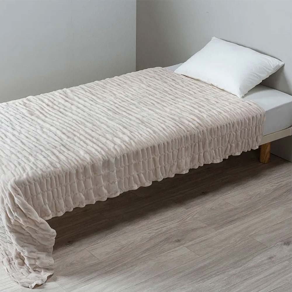 ブランケット「newmine(ニューミン)シルク混ブランケット(毛羽部分)NM3655」シングルサイズ 全2色 nishikawa(西川)