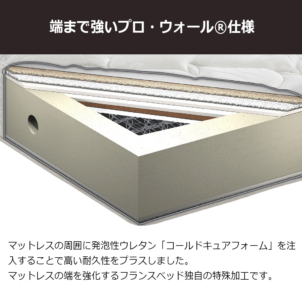 FranceBed（フランスベッド）マットレス 「スタイルサポート BK-アルティメット」厚さ32cm 高密度連続スプリング 全8サイズ