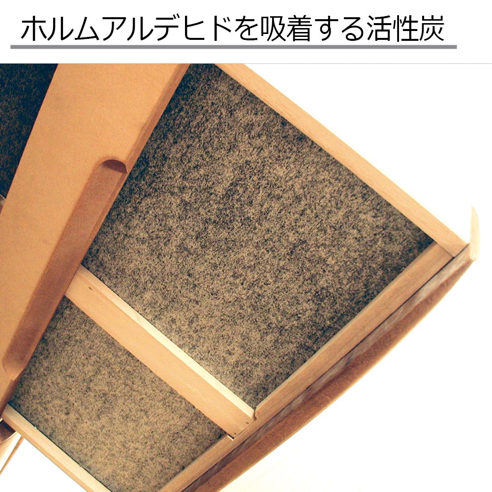 小島工芸　学習デスク「90ポライト」幅90cm ヒノキ材 全2色 デスクマット付き【受注生産品】