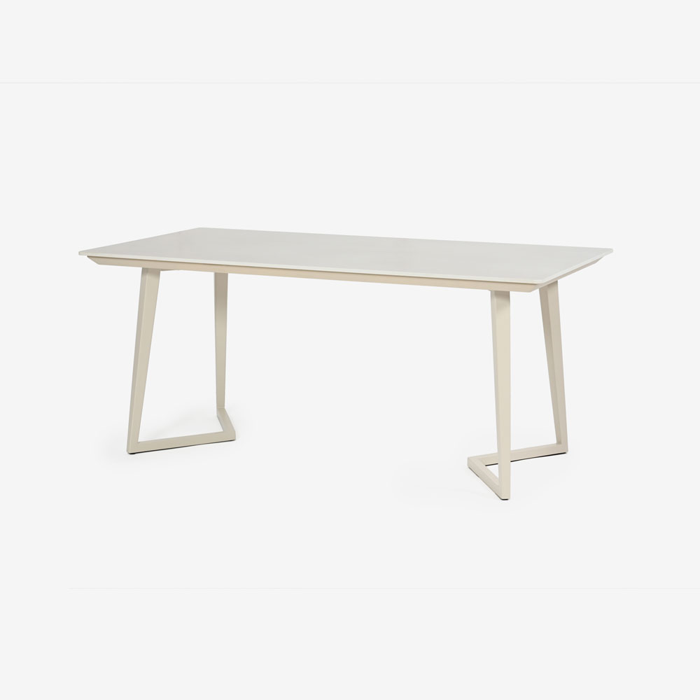 ダイニングテーブル「グレイス」セラミック天板 アイボリー色 全3サイズ