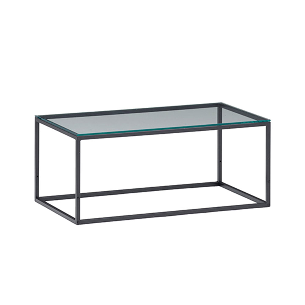 Pamouna（パモウナ）リビングテーブル「IR-SG90」ガラス天板 幅90cm 奥行44.5cm