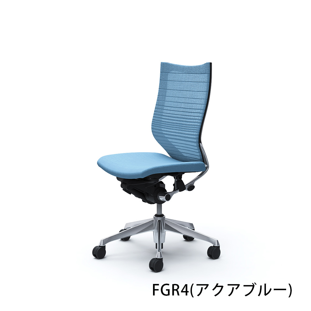 「バロンチェア CP35BR-FGR」ハイバック 座面/クッション 背/グラデーションサポートメッシュ フレーム/ポリッシュ ボディーカラー/ブラック 肘なし 張地全6色【受注生産品】okamura(オカムラ)