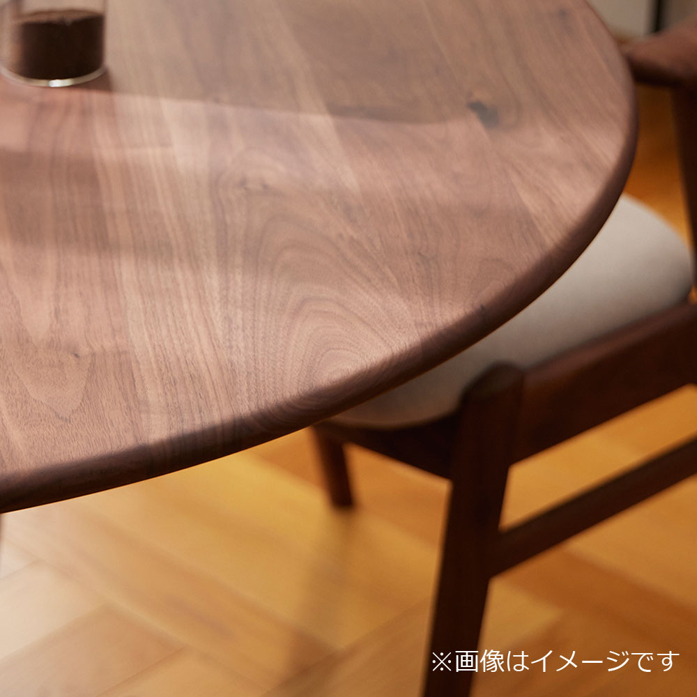 ダイニングテーブル「フィルプラス」円形 直径110cm 1本脚タイプ エッジデザイン3種 樹種・塗装色5種【受注生産品】