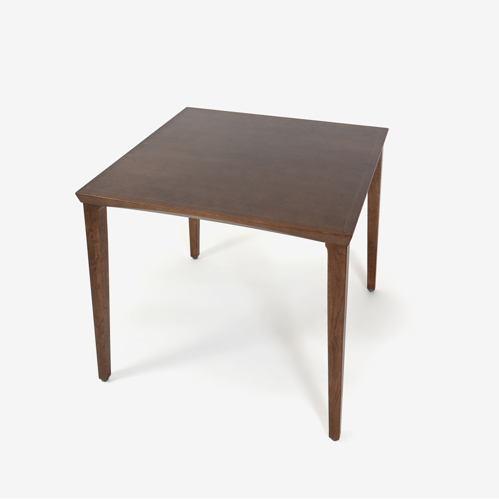 秋田木工 ダイニングテーブル「N-T005」幅85cm正方形 ナラ材 ウォールナット材色