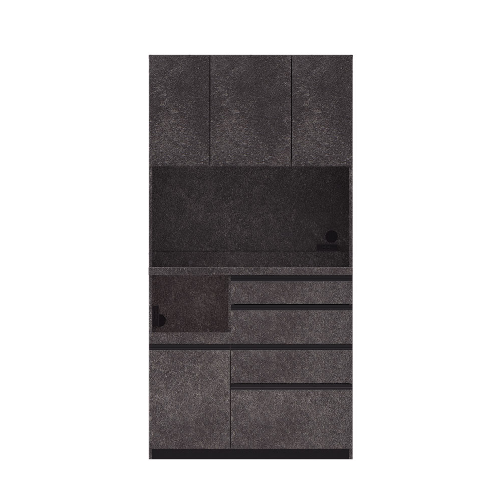 Pamouna(パモウナ)オープンボード「ECB-S1000R」幅100cm 奥行44.5cm 高さ197.5cm 開き扉 ハイカウンター 全3色