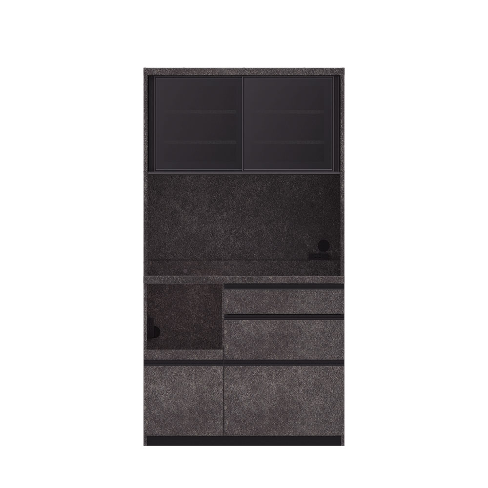 Pamouna(パモウナ)オープンボード「EMA-1000R」幅100cm 奥行50cm 高さ188.5cm スライドドア レギュラーカウンター 全3色