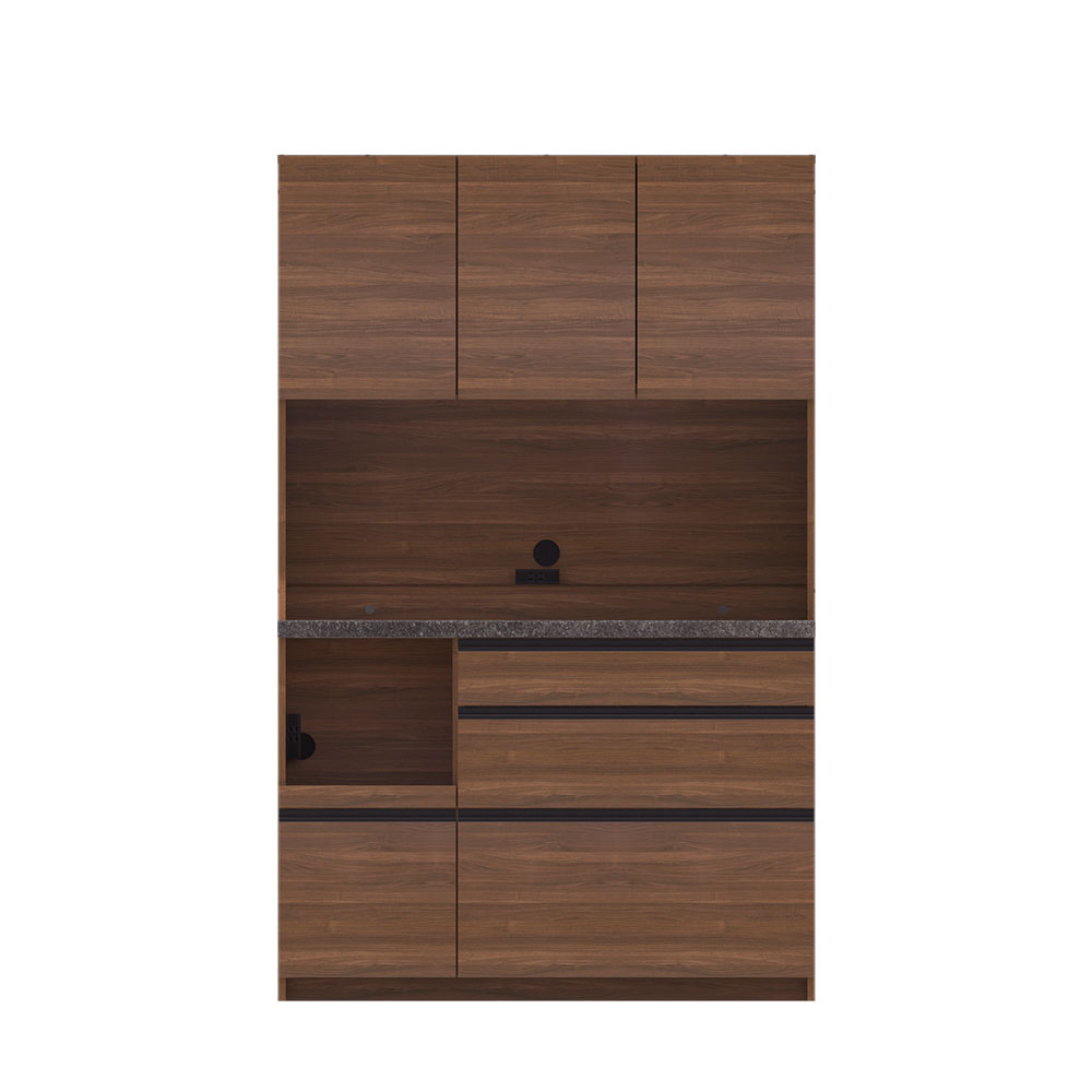 Pamouna(パモウナ)オープンボード「EMB-1200R」幅120cm 奥行50cm 高さ188.5cm 開き扉 レギュラーカウンター 全3色