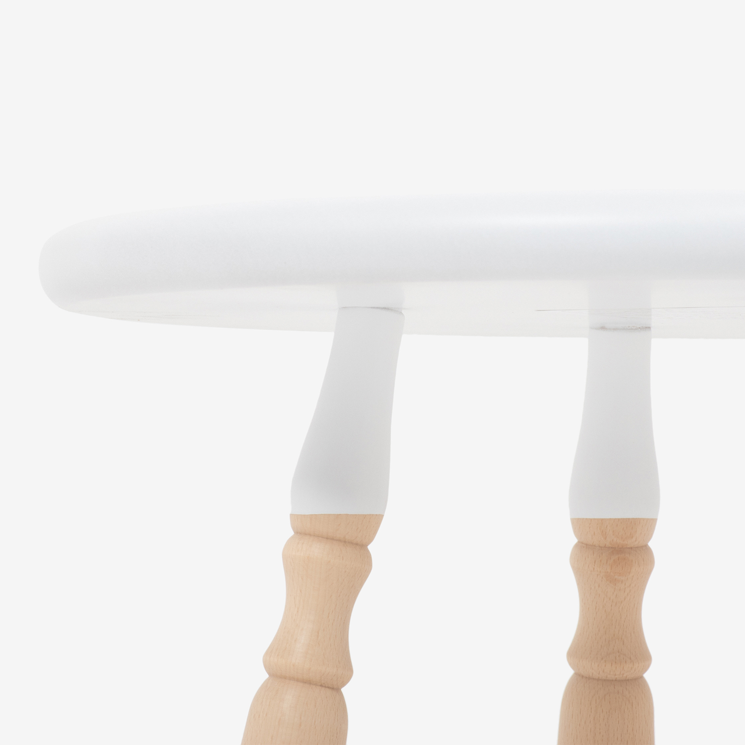 秋田木工 サイドテーブル「500EB」ブナ材ホワイト色【決算セールのため20%OFF】