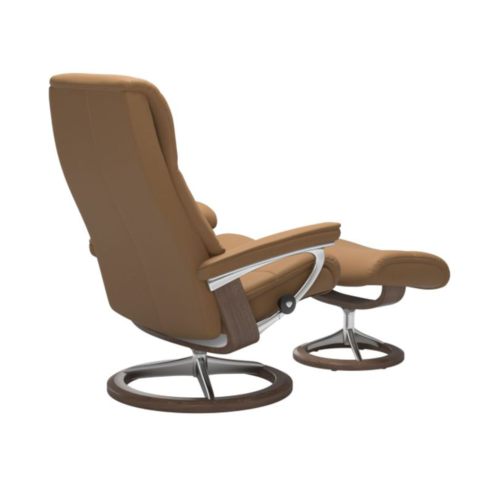 EKORNES(エコーネス)リクライニングチェア「ストレスレス ビュー(M)シグニチャー」オットマン付 革#パロマ 全3色