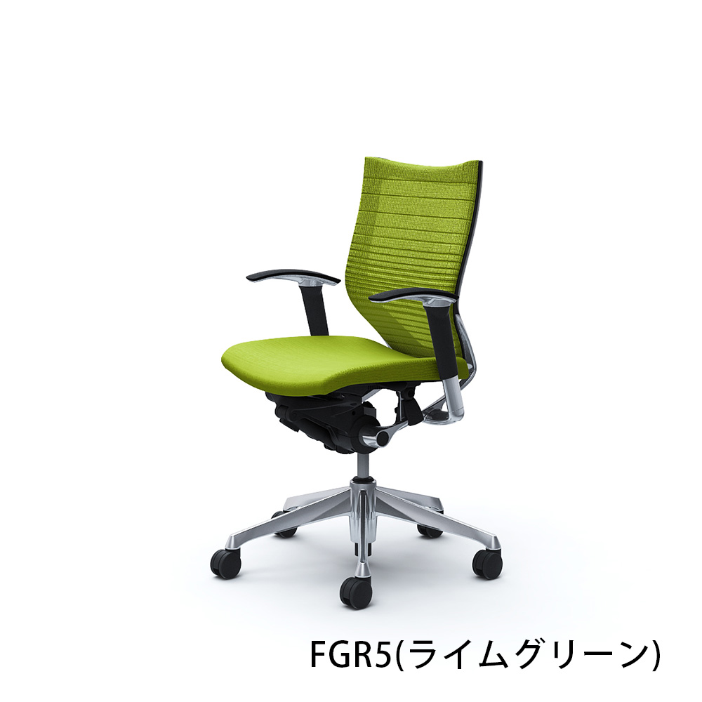 「バロンチェア CP83BR-FGR」ローバック 座面/クッション 背/グラデーションサポートメッシュ フレーム/ポリッシュ ボディーカラー/ブラック アジャストアーム 張地全6色【受注生産品】okamura(オカムラ)