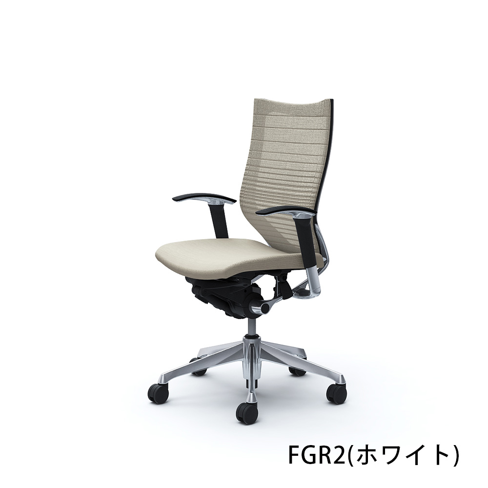 「バロンチェア CP85BR-FGR」ハイバック 座面/クッション 背/グラデーションサポートメッシュ フレーム/ポリッシュ ボディーカラー/ブラック アジャストアーム 張地全6色【受注生産品】okamura(オカムラ)