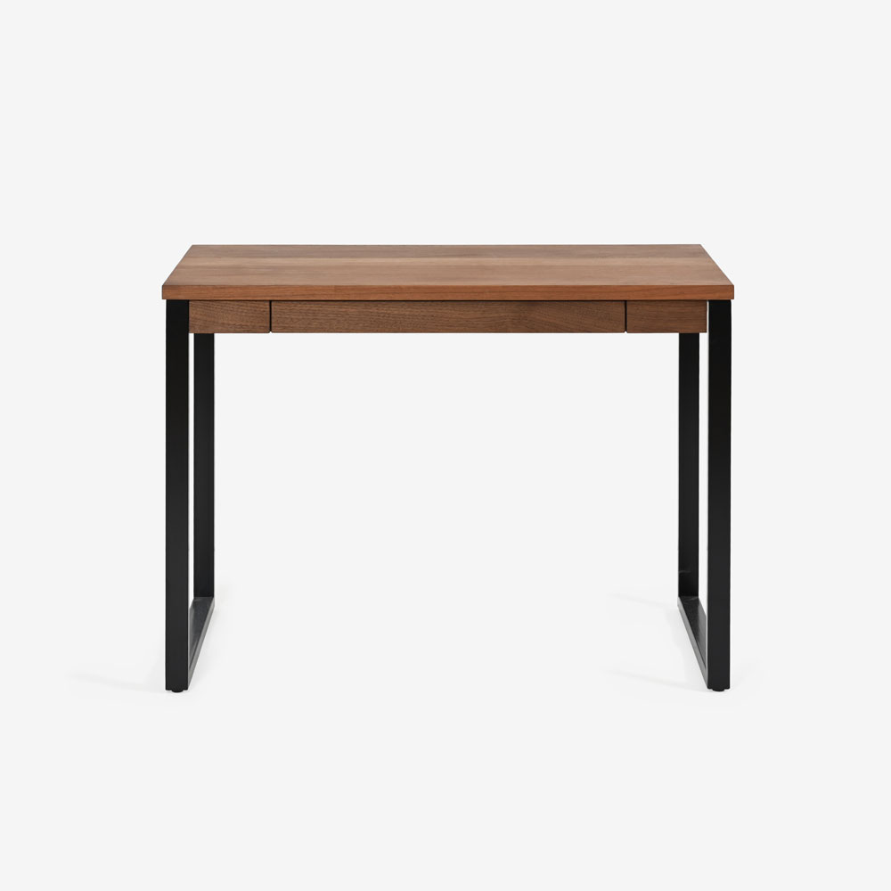 MASTERWAL(マスターウォール)デスク「WIN ウィン WIDE100SL-WN」幅100cm ウォールナット材 オイル仕上げ スチール脚ブラック 【受注生産品】