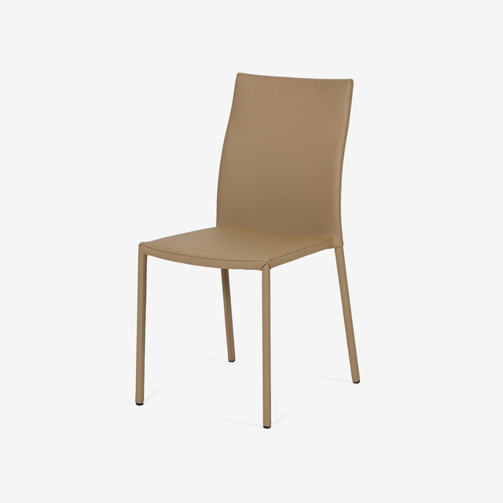 ligne roset(リーン・ロゼ)ダイニングチェア「ロゼスリム」革ベージュ【受注生産品】