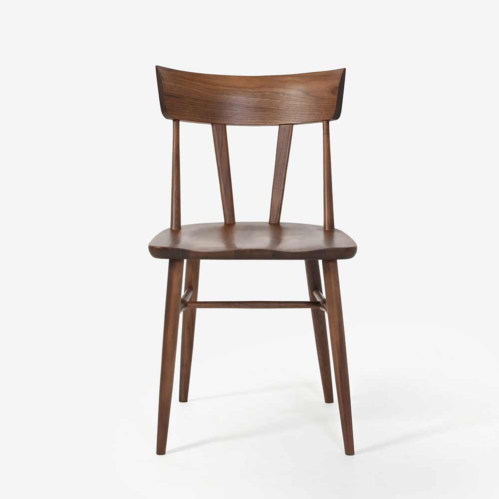 ダイニングチェア「シン2 SLC-204 WAL」板座 ウォールナット材